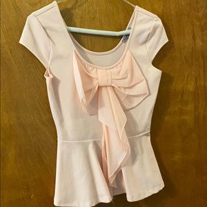 Blush pink blouse